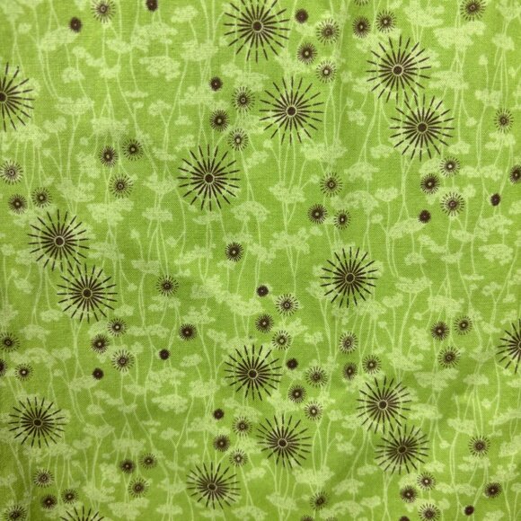 Vintage 50s Style Dress Women's XXS Atomic Starbursts Print Lime Gold Halter Sun - Picture 5 of 13